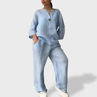 Letícia™ | Conjunto Leve de Linho para o Verão