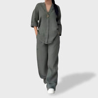 Letícia™ | Conjunto Leve de Linho para o Verão