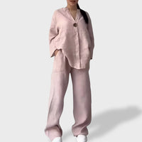 Letícia™ | Conjunto Leve de Linho para o Verão