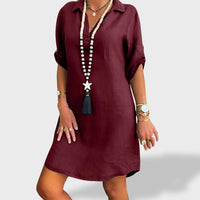 Vitória™ | Vestido Fresco de Linho de Verão