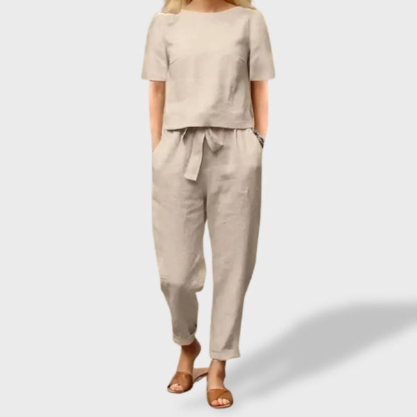 Helena™｜Conjunto de Verão – Linho e Algodão