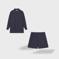 Maud | Conjunto de camisa e shorts de linho chique