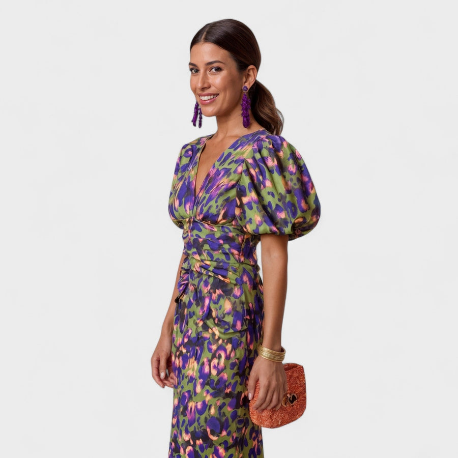Lily - Vestido Fuego Tropical