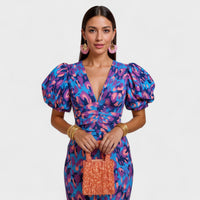 Lily - Vestido Fuego Tropical