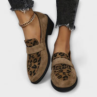 Karla - Sapatos de senhora elegantes com estampado de leopardo