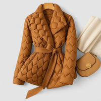 Sophia™ | Casaco de Penas Quente e Elegante