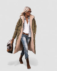 Tânia - Casaco Quente Dupla Face