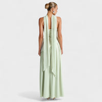 Vestido Maliyah - Corte assimétrico Hortelã