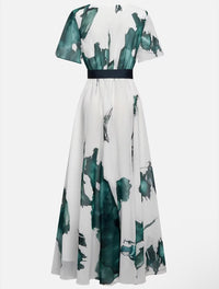 Vanessa™ | Vestido Longo com Estampa Aquarela