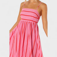 Isabel - Vestido comprido às riscas