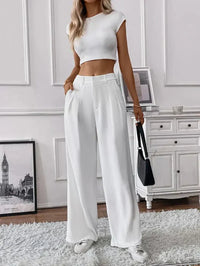 Martina- Calças cónicas de perna larga